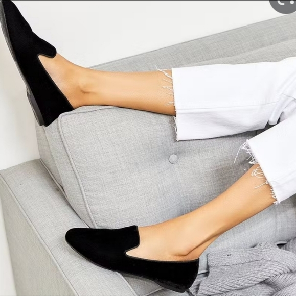 birdies black velvet flats